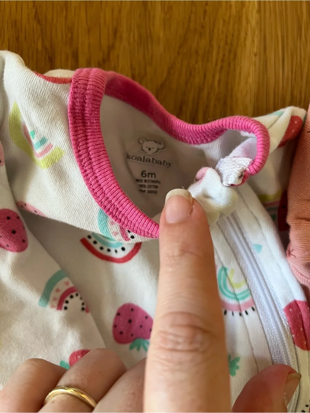 Carter’s & Koala Baby Girl 6M Footed Pajama Sleepers 3-Pack – Watermelon Ladybug